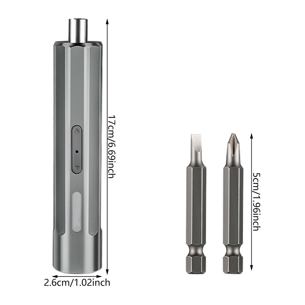 34 In 1 Cordless Electric Screwdriver Set 3Nm 3.7V Cordless with Steel Bit and 2000mAh Rechargeable Battery Type C Port