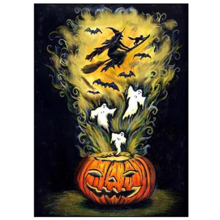 Full 5D Diamond Painting Halloween Ghosts DIY Diamond Embroidery Diamond Mosaic Cross Stitch Kits Home Decor Gift