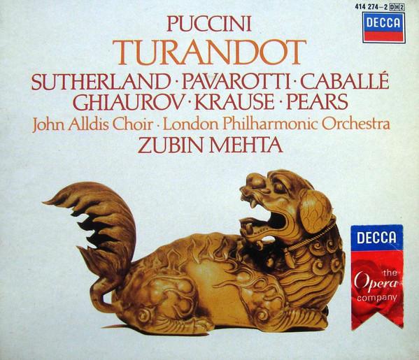 

CD GIACOMO PUCCINI - JOAN SUTHERLAND, - Turandot 4142742 Decca 1984 Germany Classical Used