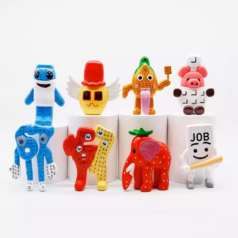 New 8Pcs/Set Steal A Brainrot Game Figure Toys No. 9 No. 67 Anime Model Tongue Figure Toys Figure Christmas New Year Gift