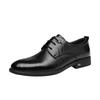 Red Dragonfly Men's Genuine Leather Business Formal Shoes - Comfortable Autumn/Winter Wedding Cowhide Shoes