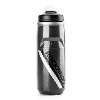 Thermal BPA-Free Bicycle Water Bottle 620 Ml - Black Gradient