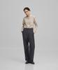 Another Office Woman W. Backsateen Baker Pants (Dark Navy)