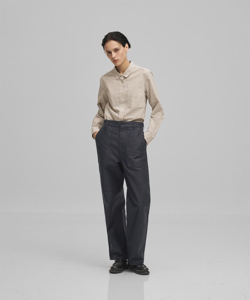 Another Office Woman W. Backsateen Baker Pants (Dark Navy)