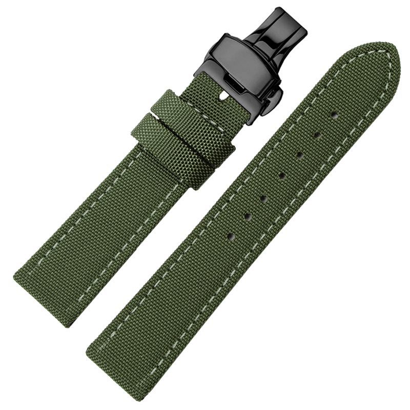 

18 мм 20 мм 22 мм Универсальный ремешок из нейлона и холста, водонепроницаемый ремешок для смарт-часов Casio Longines Citizen Tissot Seiko 19 мм 21 мм 23 мм 24 мм 20mm