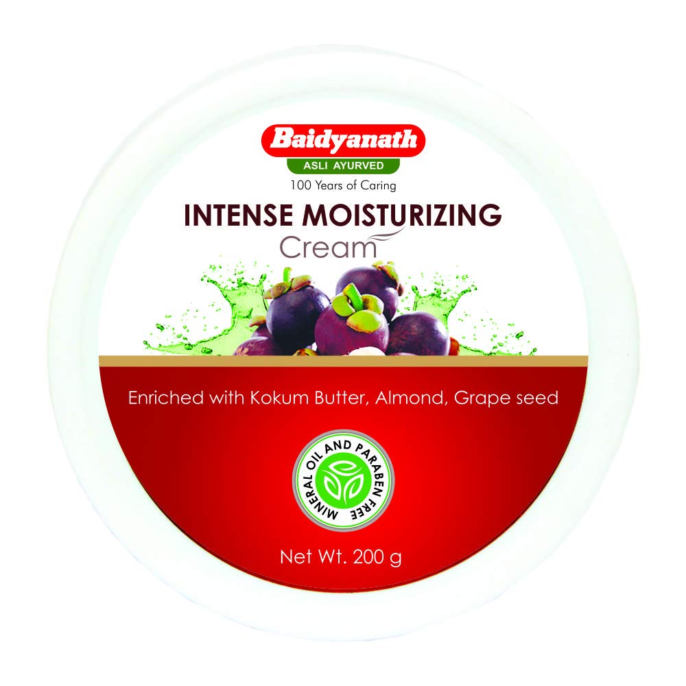 Baidyanath Intensywnie Nawilżający Krem Z Masłem Kokum I Olejem Migdałowym Opakowanie 200 G 2 sztuki