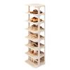 Compact No-Install Plastic Shoe Rack for Doorways and Small Spaces
