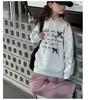 Mädchen Sweatshirt mit Kapuze im koreanischen Stil - 2025 Frühling/Herbst Mode Pullover für ältere Kinder