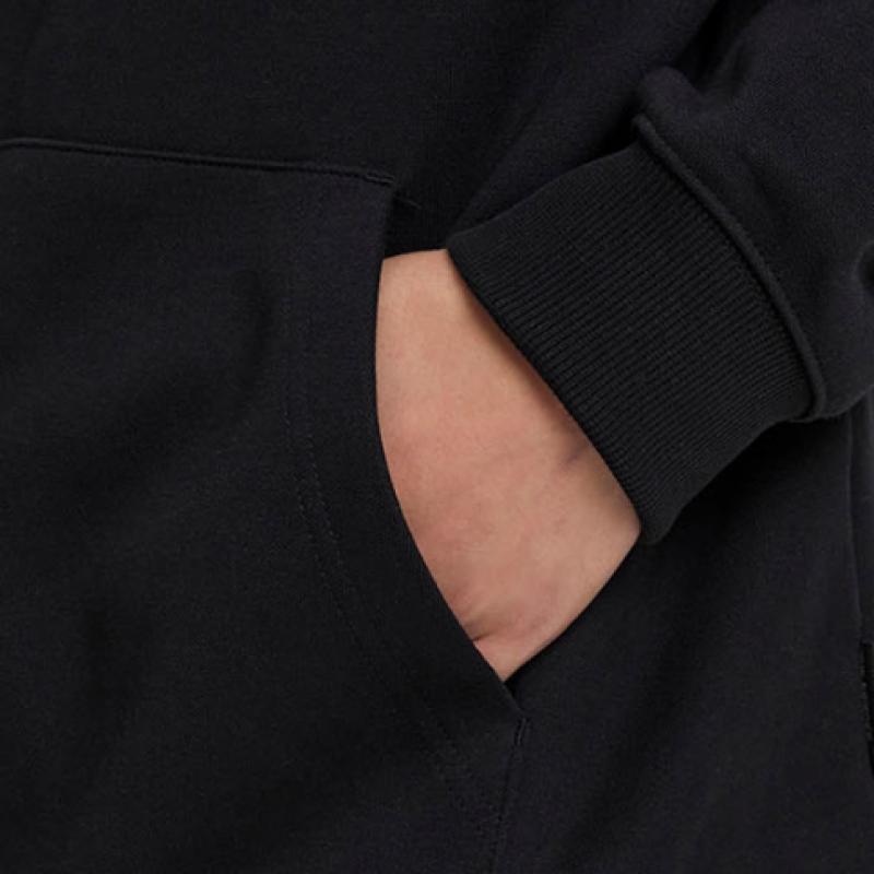 New Balance Nbn0f11203 Uni Essential Small Logo Hoodie  Black