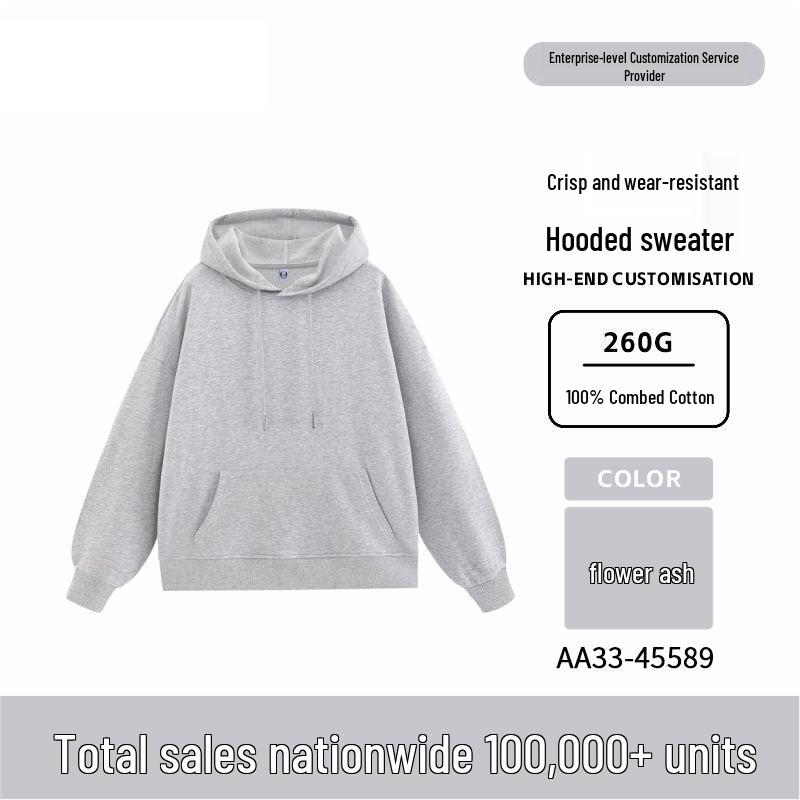 

Custom Heavyweight Hooded Sweatshirt with Logo for Team Events or School Uniforms - Long Sleeve, Velvet Lining, Perfect for Autumn and Winter. L хізер сірий колір