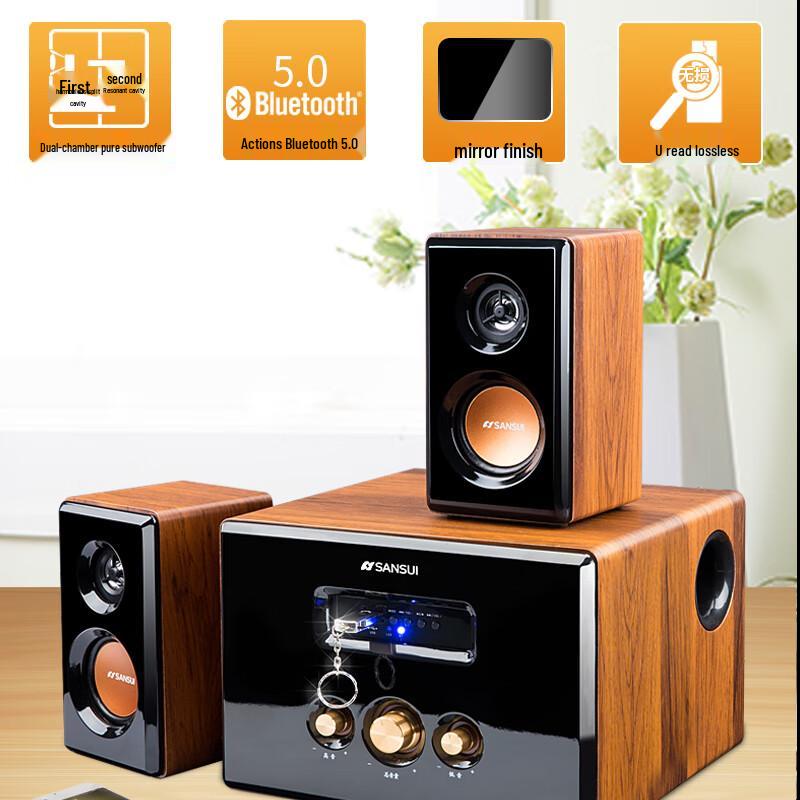 SANSUI Desktop Bluetooth HIFI Gaming Speakers