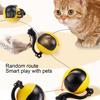 Interactive Cat Toy Rechargeable Automatic Cat Toy Ball with Remote Control Motion Activated Self Rolling Ball for Indoor Cat