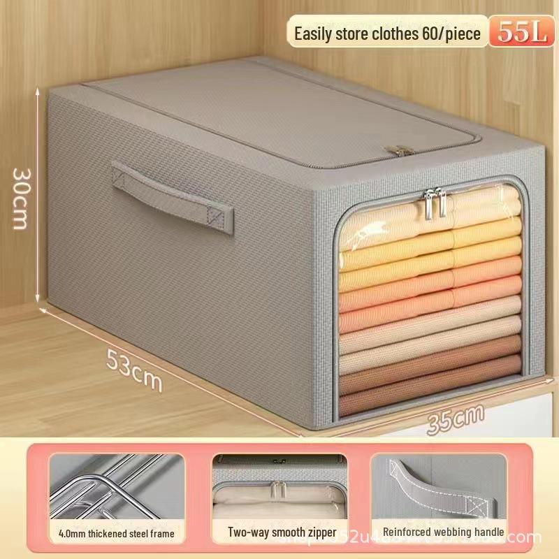 Thickened Fabric Wardrobe Storage Box for Clothes and Pants