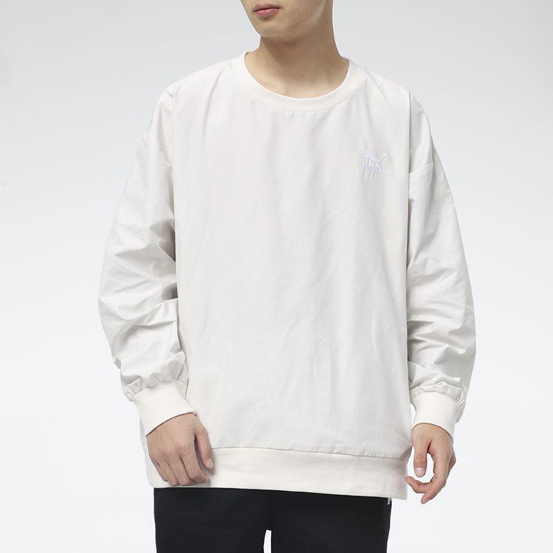 PUMA Sweatshirts Men's White Crew Neck Moderate Regular 530004-05