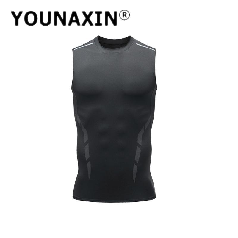 

Чоловічі футболки без рукавів Базовий шар Жилет Баскетбол Спорт Облягаючий Тренажерний зал Фітнес Джоггер Топ для бігу Відкритий Танк S M L XL 2XL 3XL S чорний