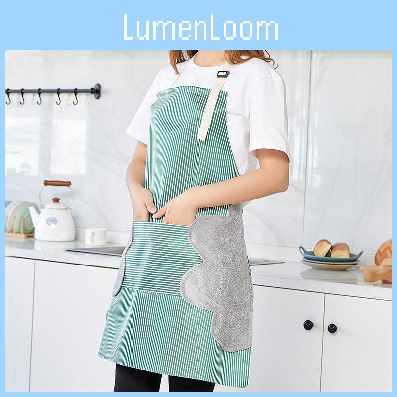 Apron Linen Cotton Sleeves Adults Home Daily Necessity Wipe Hands Protective