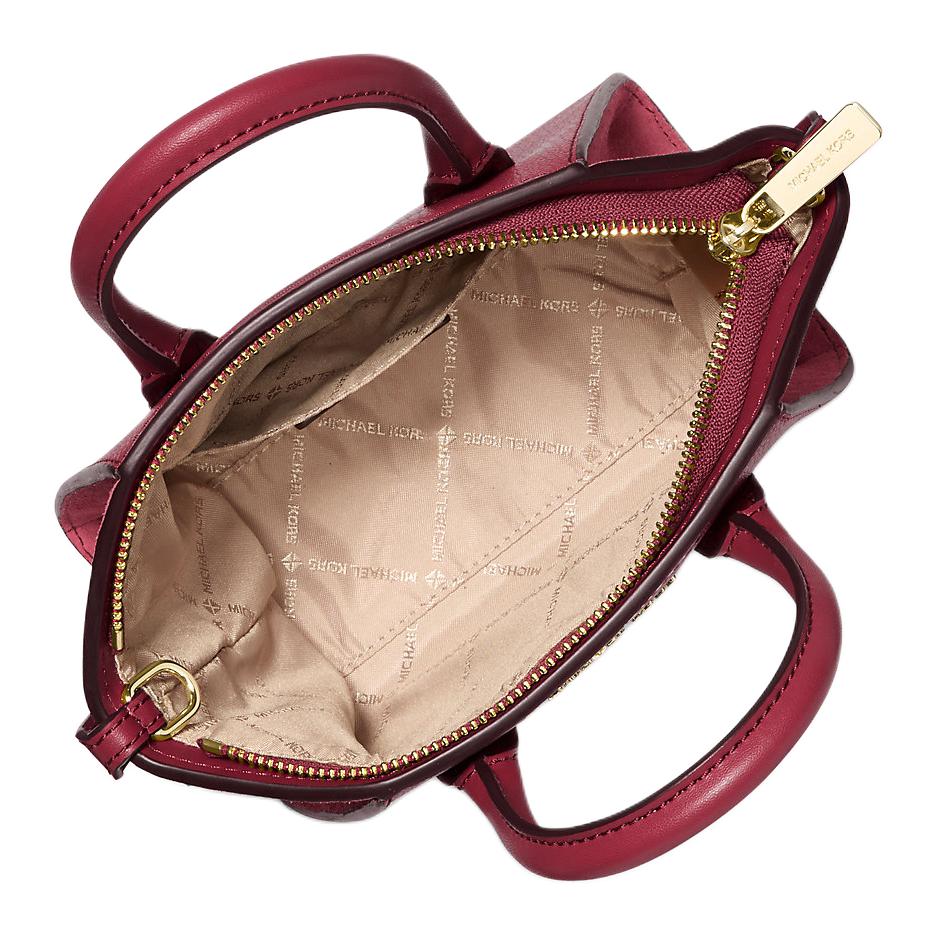 Michael Kors Avril Logo Classic Leather Shoulder Crossbody Handbag Mini Women Handbags Cherry 35F4G4VC0L-CHERRY