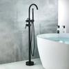 Freestanding Brass Bathtub Faucet, Exclusive Copper, Black Shower