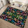 Colorful Bohemian Style Carpet with Floral and Eye Pattern Design Suitable for use as an anti-slip for living room bedroom sofas