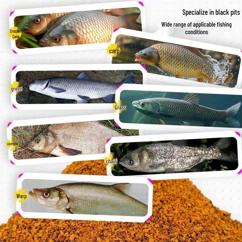 Liu Zhiqiang Multi-Species Fishing Bait: Carp, Bream, Silver Carp, Mixed, 900g