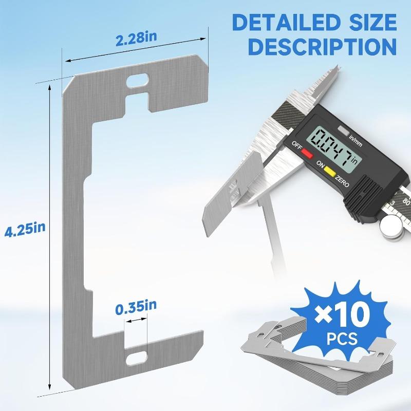 10PCS Socket Wall Platess Gasket Wall Platess Electrical Socket and Electrical Box Repair, Fix Loose Socket and Electrical Box