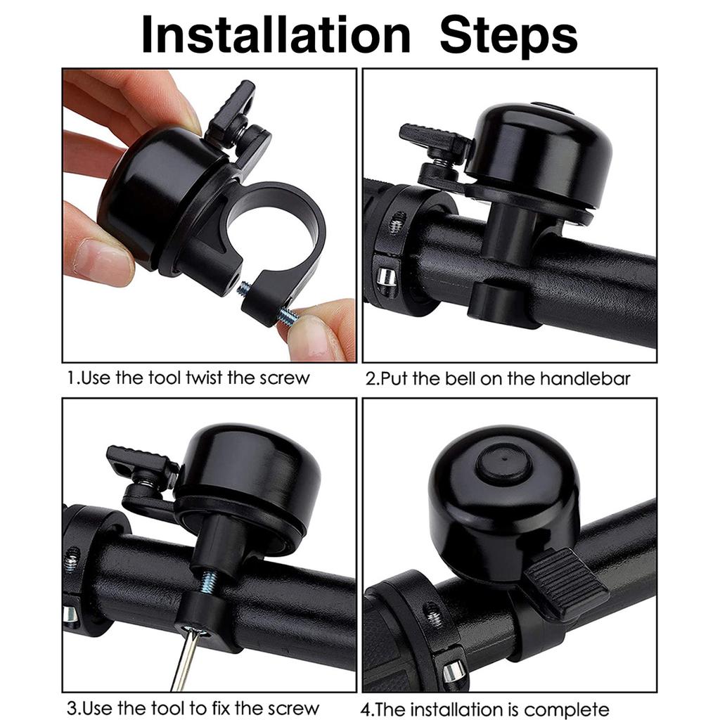 Bicycle Bell Alloy Mountain Road Bike Alloy Horn Sound Alarm Safety Cycling Handlebar Ring Bicycle All Bike Accessories