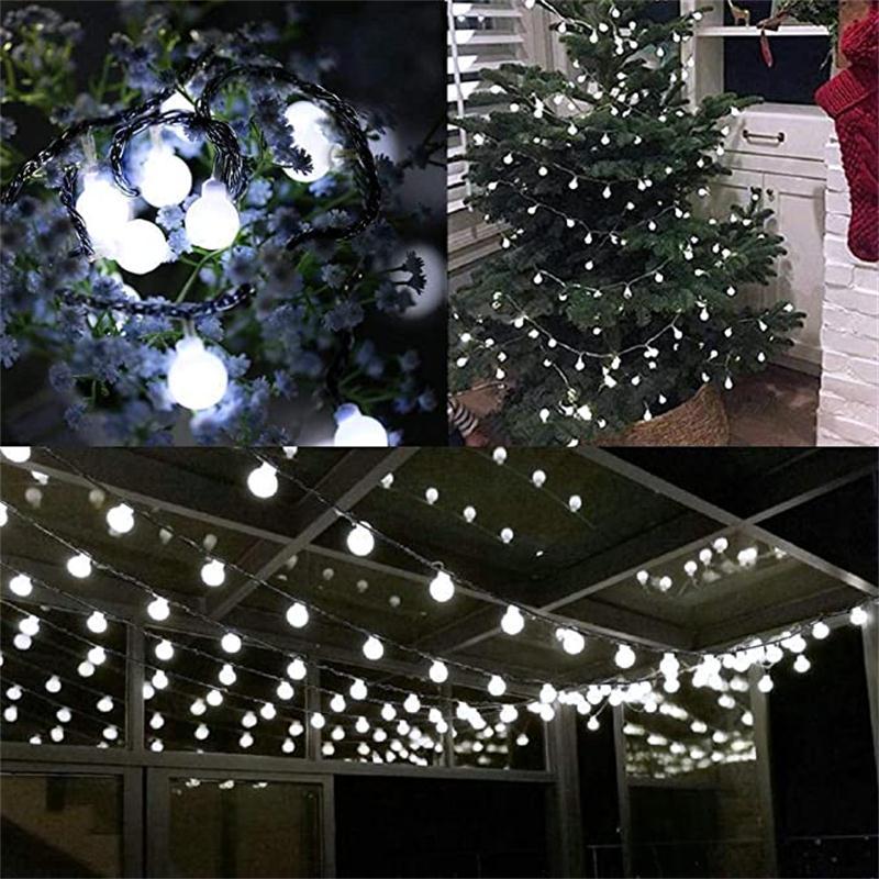 10M 6M 3M 1.5M Battery Power Ball LED String Lights Garland Lights Outdoor Lamp Wedding Garden Fairy Lights Christmas Decoration