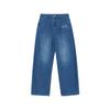 MLB Letter Print Wide Leg Loose Fit Slimming Jeans Women Jeans 3FDPV0261-50INS
