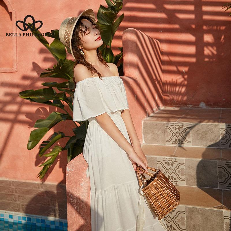sachin and babi light blue dress Short Mini Dress With Sleeves White Floral Print Off Shoulder Short Sleeve  Cut Out Babydoll Dress  Hot Miami Styles