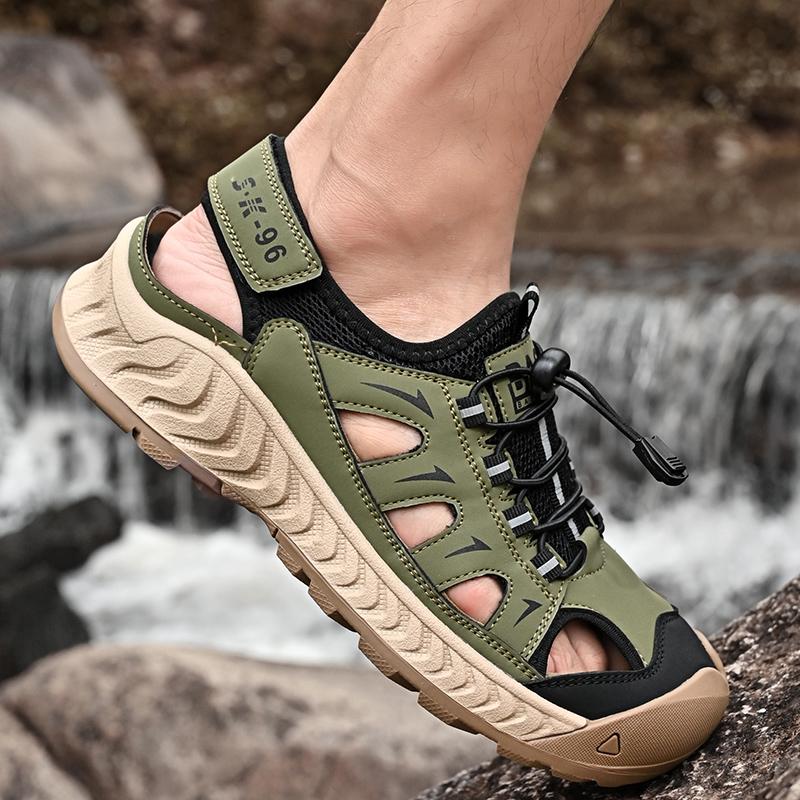 Summer Fashion New Beach Sandals Anti-collision Hiking Shoes for Outdoor Hiking Comfortable Breathable Thick-soled Men's Shoes