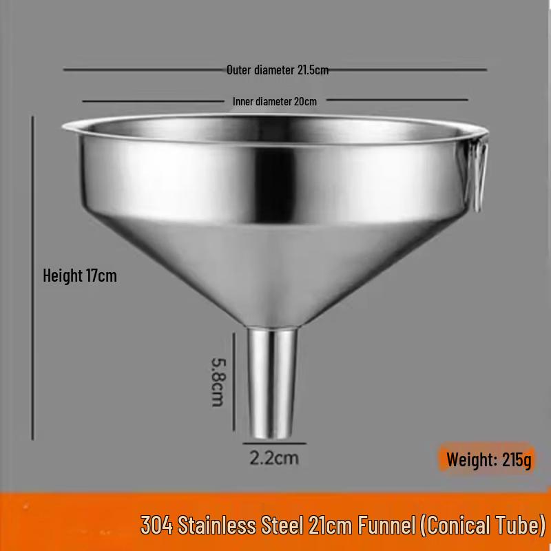 Stainless Steel Kitchen Funnel with Filter