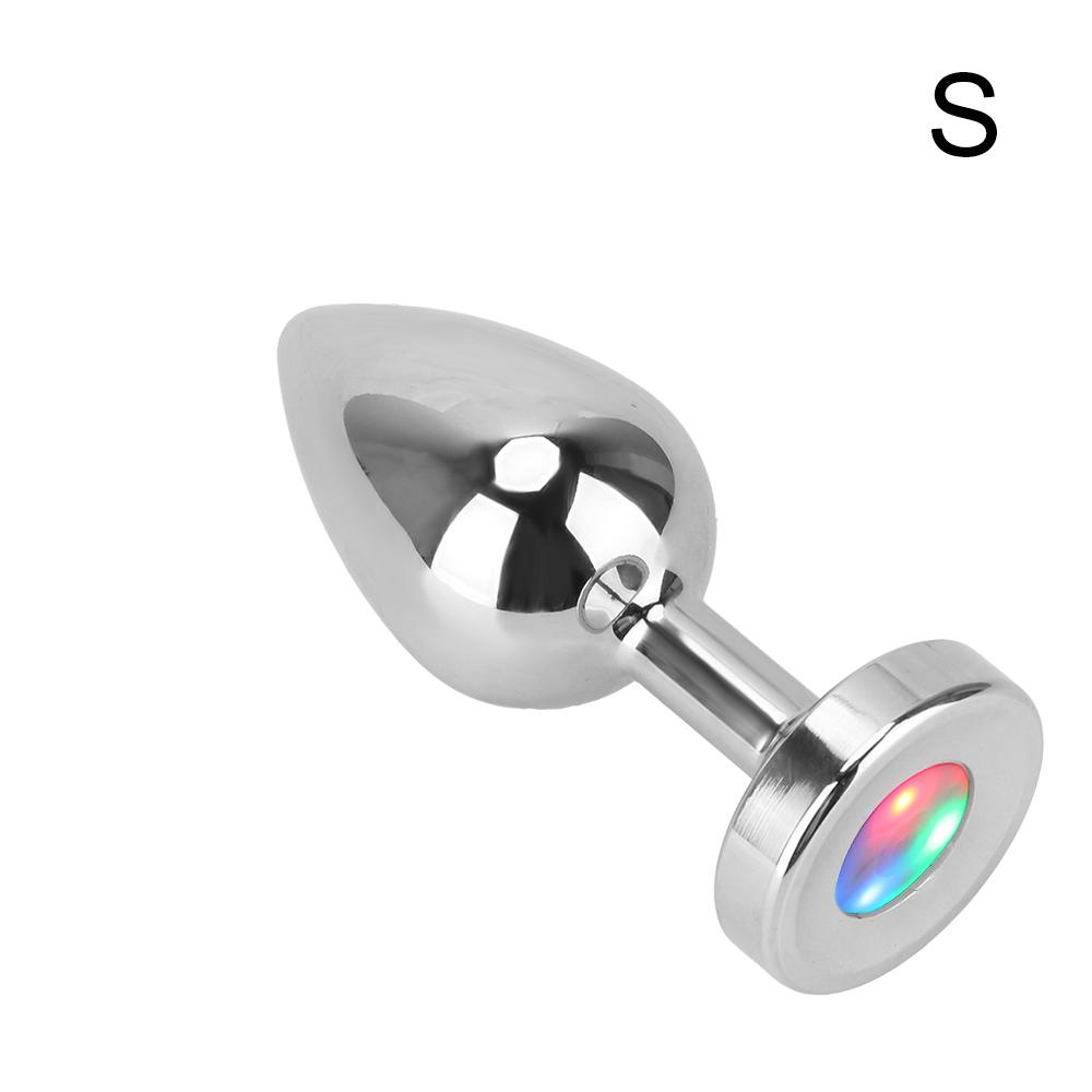 Small Medium Large Set Luminous Metal Anal Beads Butt Plug