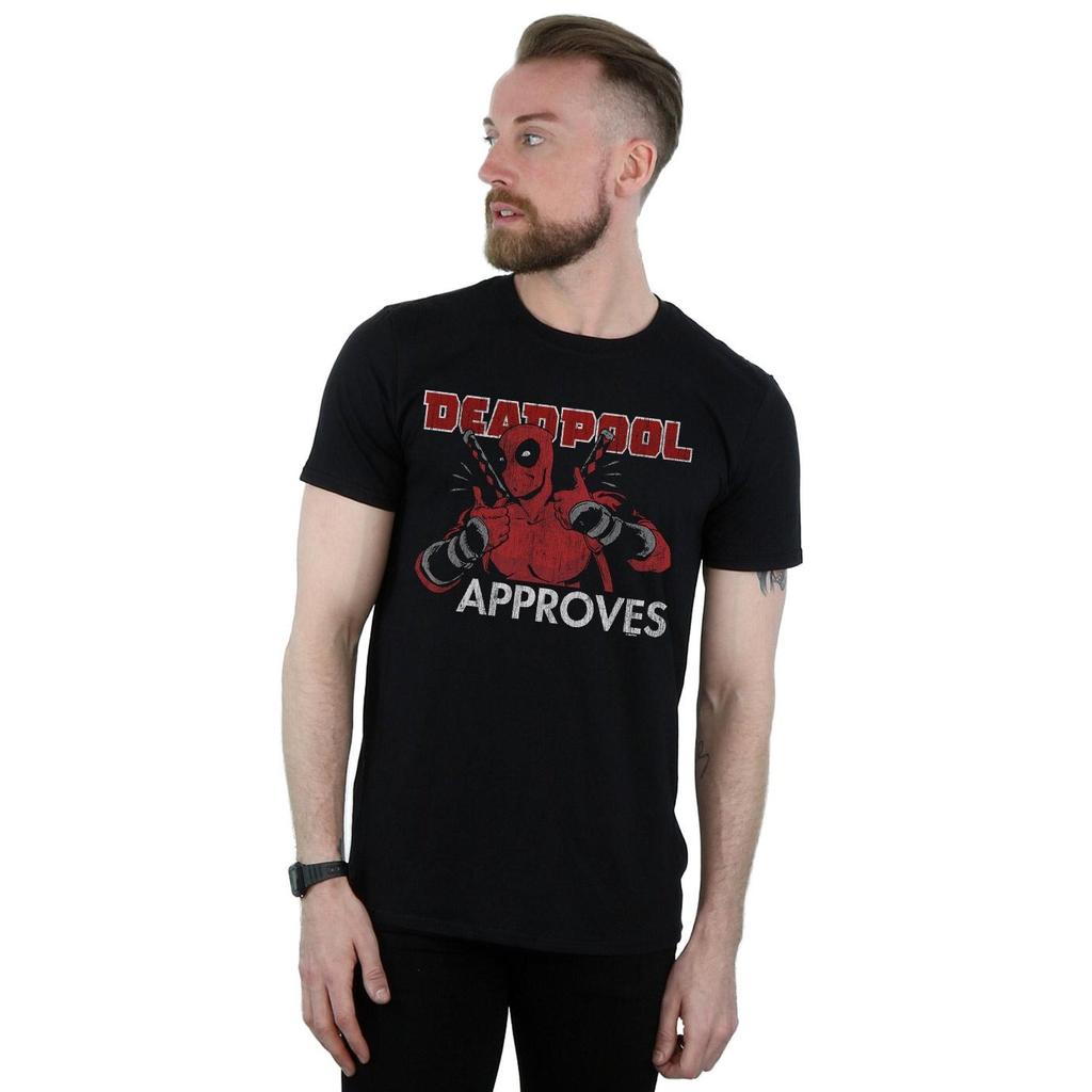 Marvel Mens Deadpool Approves T-Shirt