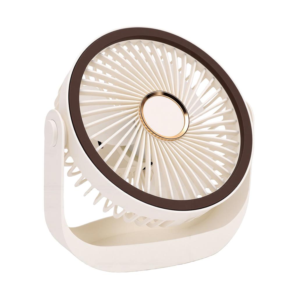 Rechargeable Desk Fan Quiet 360 Rotation 5 Speeds Wall Mountable Personal Fan USB Powered Battery Operated Type C for