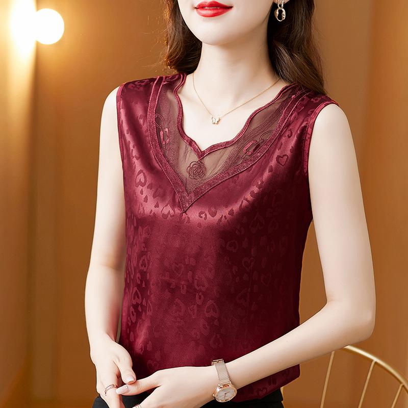Women's Silk Satin Tank Top - Summer Style