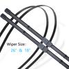 2x For BMW 5 Series F10 F11 F07 2010 2011 2012 2013 2014 2015 2016 Boneless Frameless Front Wiper Blades Rubber Car