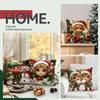 45X45Cm Christmas Elf Pillowcase Bedroom Sofa Cushion Cover 100% Polyester Living Room Cushion Pillowcase Home Decor