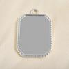 5pcs Round Rectangle Tray Blank Settings Cabochon Base Stainless Steel Pendant For Jewelry Making Supplies DIY Charm Accessories