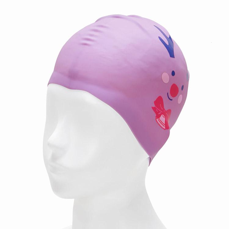 Kichipichi Zoom In Rudolph Silicone Swim Cap Violet (Kpd1Cs007)
