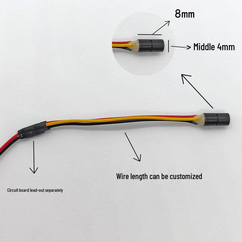 Ultra-Small 635nm 1mW 5V Laser Module Dot Head (4x8mm)