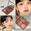 Four Color Matte Blush Palette Natural Nude Face Contour Blush For Women Makeup