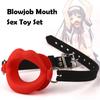 Couple Oral Sex Blowjob Toy Dildo Stimulator Mouth Opener Sextoy Male Masturbation Bondage Gear Female Mouth Spreader Toys