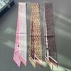 Neuer Seidenschal mit Kaffeebohnenmuster, französisches Retro-Armband, Haargummi, Pferdeschwanzband, Haarschmuck, Stirnband im Großhandel
