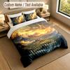 3Pcs Bedding Set Custom Name Text, 1 Sheet 2 Pillowcases Home Bed DecorWorld of Warcraft