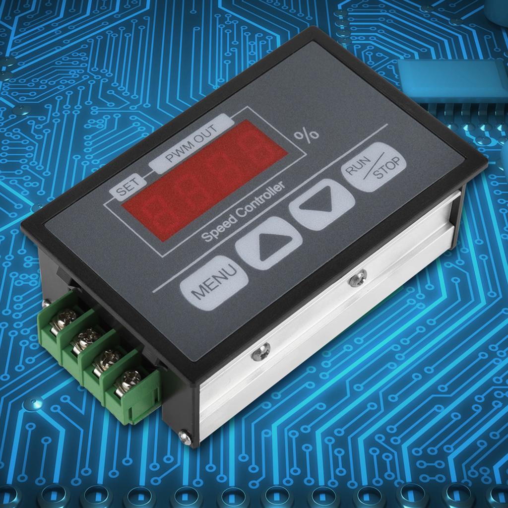 6 60V Digital Display Percentage Tachometer DC Motor Slow Start and Stop Speed Controller