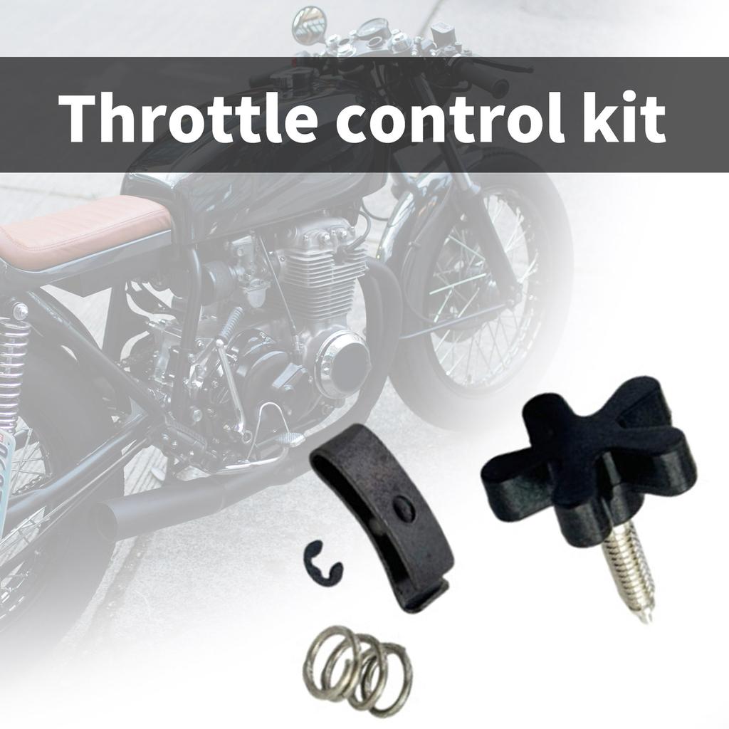 Motorrad Gashebel Einstellkit mit Feder und Clips 56402-83A 56394-74 11155 Für 1974-2017 Motorräder Einfache Installation