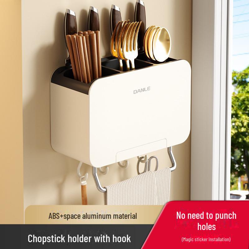 Настенный держатель для кухонных принадлежностей Подставка для палочек подставка для ложек корзина для слива ящик для хранения столовых приборов 1760₽