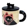 Cute Cat Cup Office Mug with Lid Water Cup Ceramic Couple Gift Souvenir Gift Box Birthday Gift