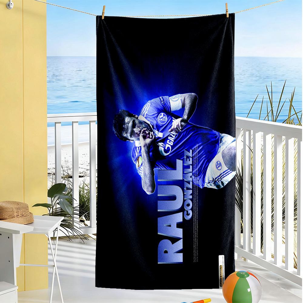 Spain Football Player Action Beach Towel Quick-Dry Soft Microfiber Comfortable Lightweight