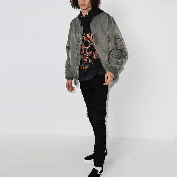 REPRESENT Jeans Men's Black Moderate Slim Fit Pants M07047-01